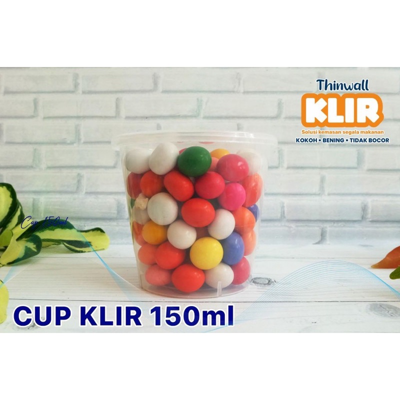 CUP PUDDING 100ml 150ml / tempat pudding/ thinwall cup plastik