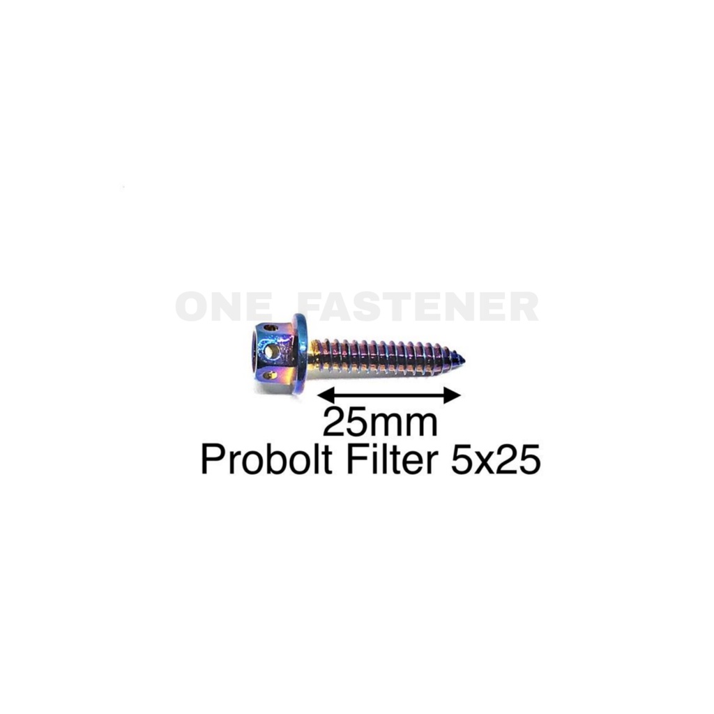 Baut Probolt skrup Box Filter 5x25 BLUE honda Matic m5x25 5mm 2.5cm