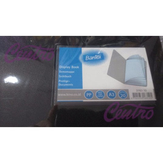 

Bantex Display Book A3 Potrait Clearholder 20 Pockets Plastik