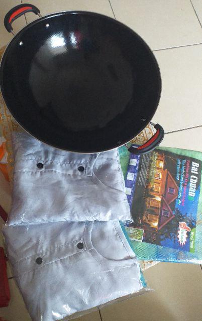 Wajan Enamel Kuping Warna Hitam Uk 34inch