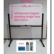

Baru Papan Tulis Whiteboard Standing Magnet Single Face Zettaki 80X120Cm