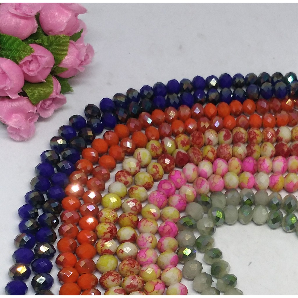 Kristal Ceko 2 Warna 8mm