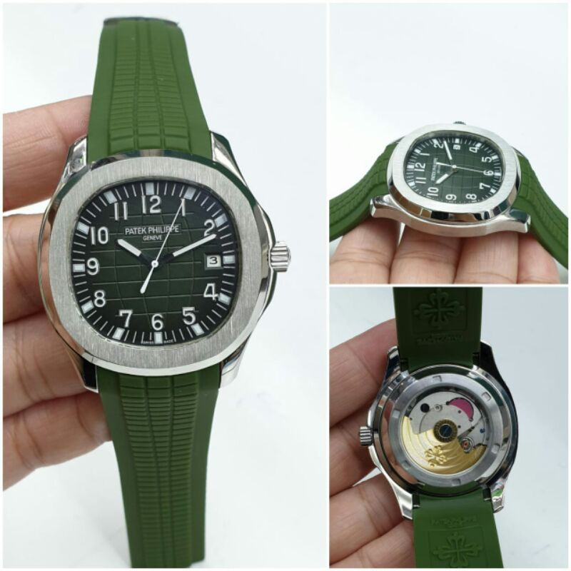 JAM TANGAN PRIA PATEK P SILVER AUTOMATIC JAPAN GRADE AAA+