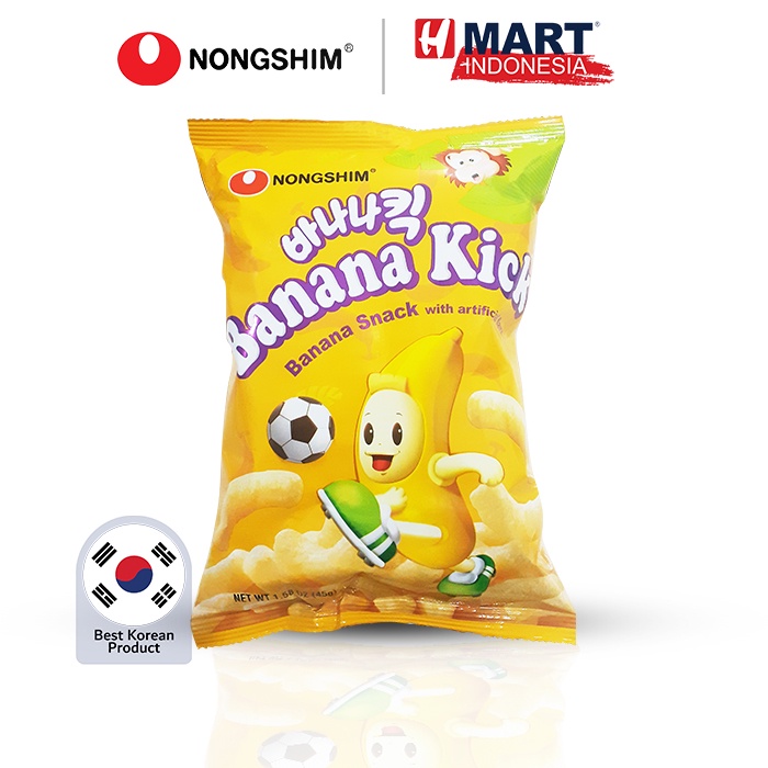 

NONGSHIM Banana Kick - Snack Korea Rasa Pisang 45g