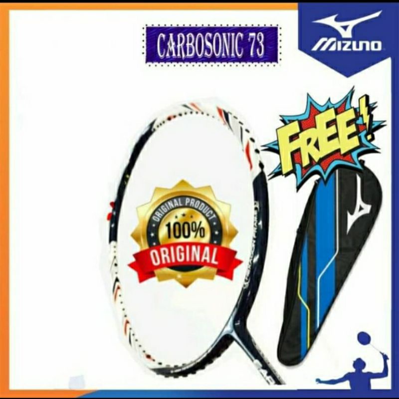 RAKET BADMINTON MIZUNO CARBOSONIC 73 ORIGINAL BULUTANGKIS