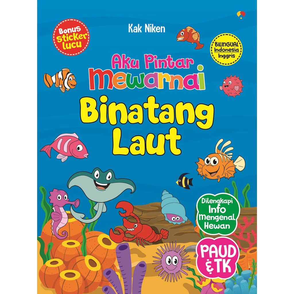 55 Gambar Binatang Laut Untuk Mewarnai Gratis Terbaik
