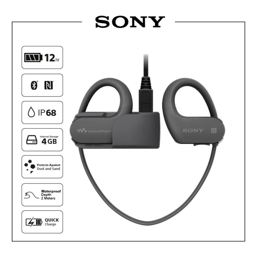Sony NW-WS623 Bluetooth Walkman Waterproof for Swimming