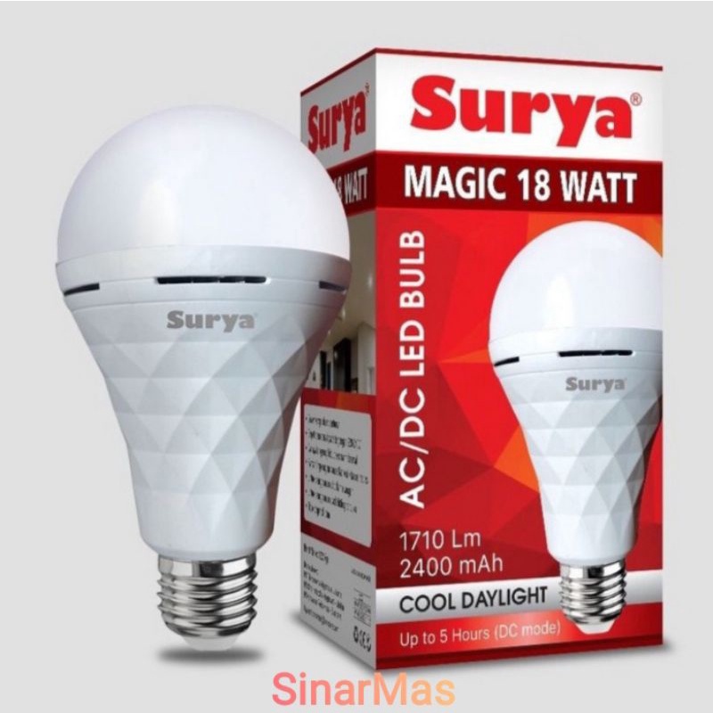 Lampu led emergency Surya magic 18 watt