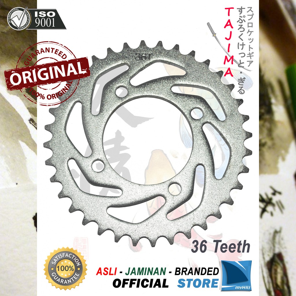 Gigi Tarik 28T~ 38T YAMAHA Jupiter Z1 / Z One / Z New Gir Belakang - Rear Sprocket Gear TAJIMA