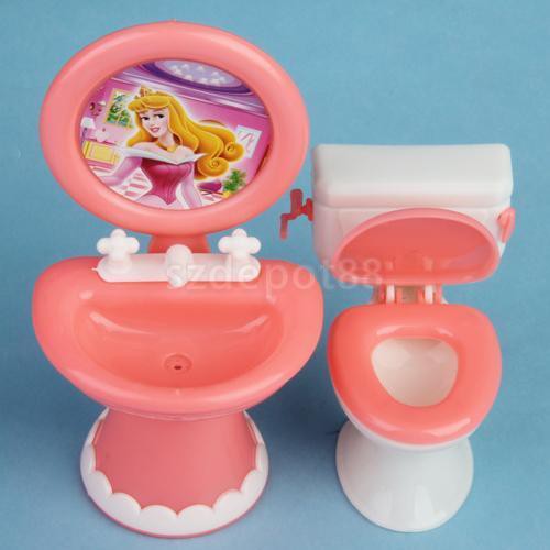 barbie toilet set