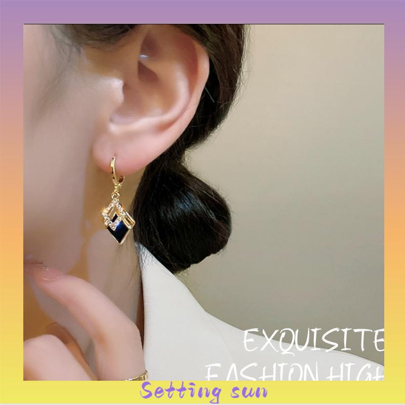 Rhombus bentuk minyak Drop anting-anting modis anting-anting High-end TN