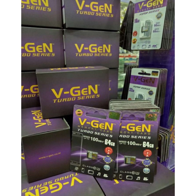 Memory vgen class 10 turbo  8gb / 16gb / 32gb / 64gb Mmc V gen handphone
