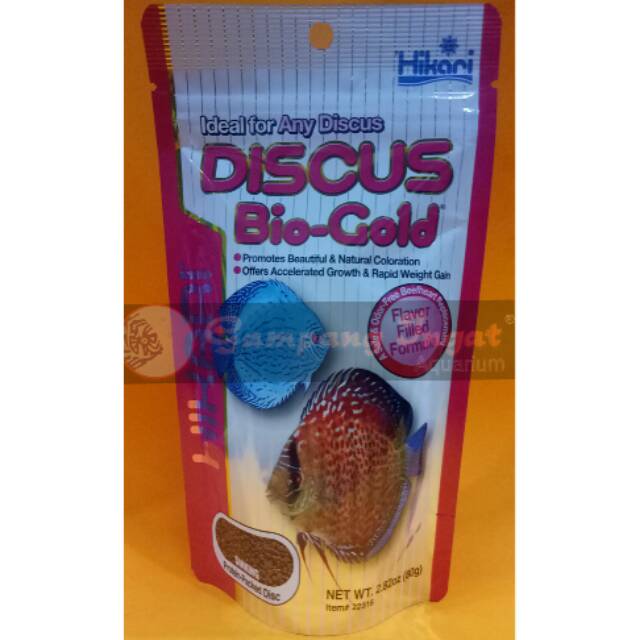 Makanan Ikan Discus Hikari Tropical Discus Bio Gold 80gr