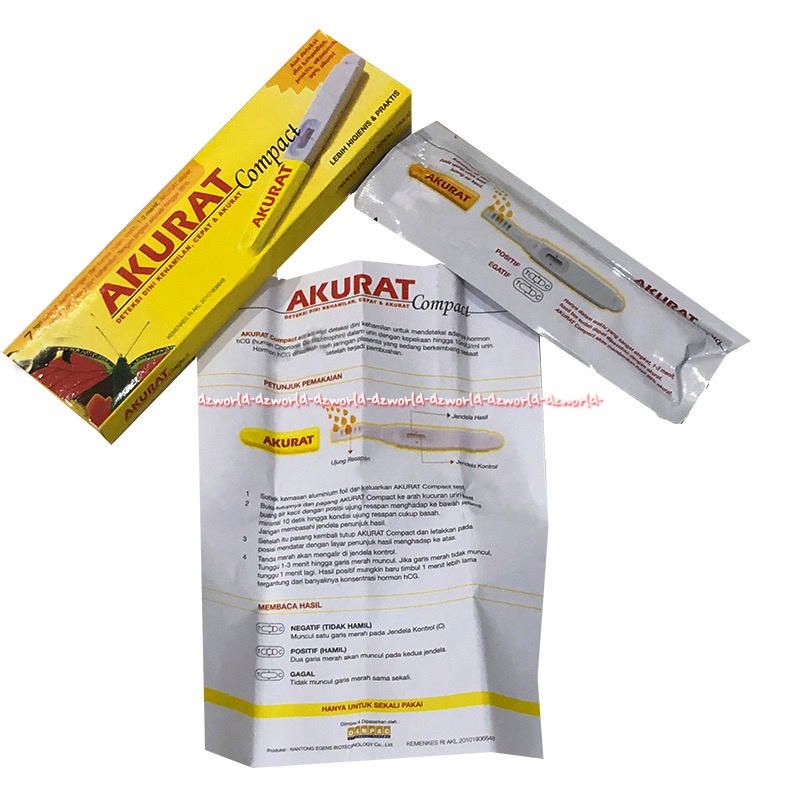 Akurat Compact Deteksi Dini Kehamilan Cepat Akurat Alat Testpack Test pack Hamil Acurat