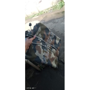 hoodie pull&bear camo brown