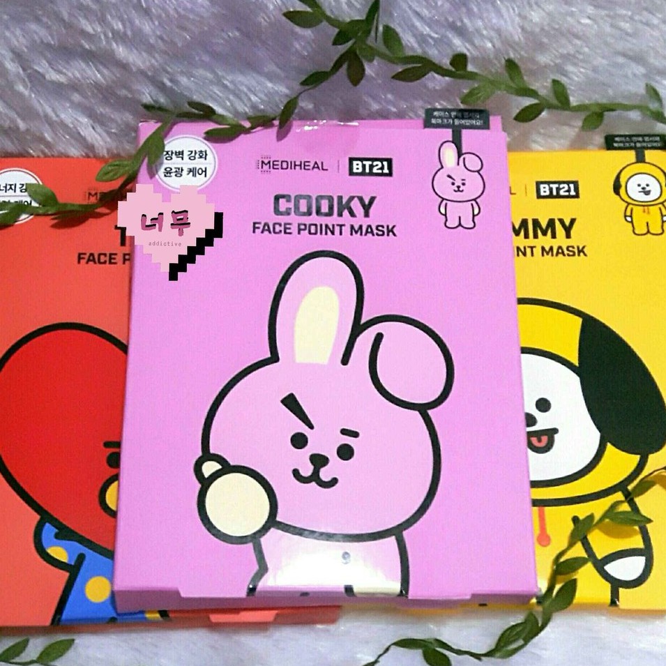 Download Share Bt21 X Mediheal Point Face Mask Shopee Indonesia Yellowimages Mockups