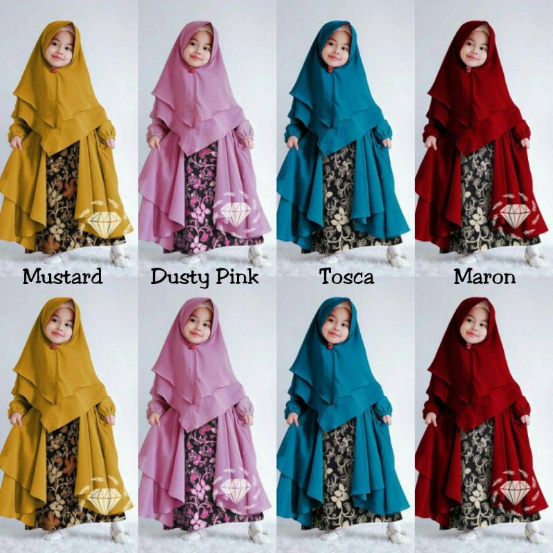 Gamis Elala Kids Usia 5th-8th Gamis Anak Perempuan Baju Anak Perempuan Baju Muslim Anak Perempuan
