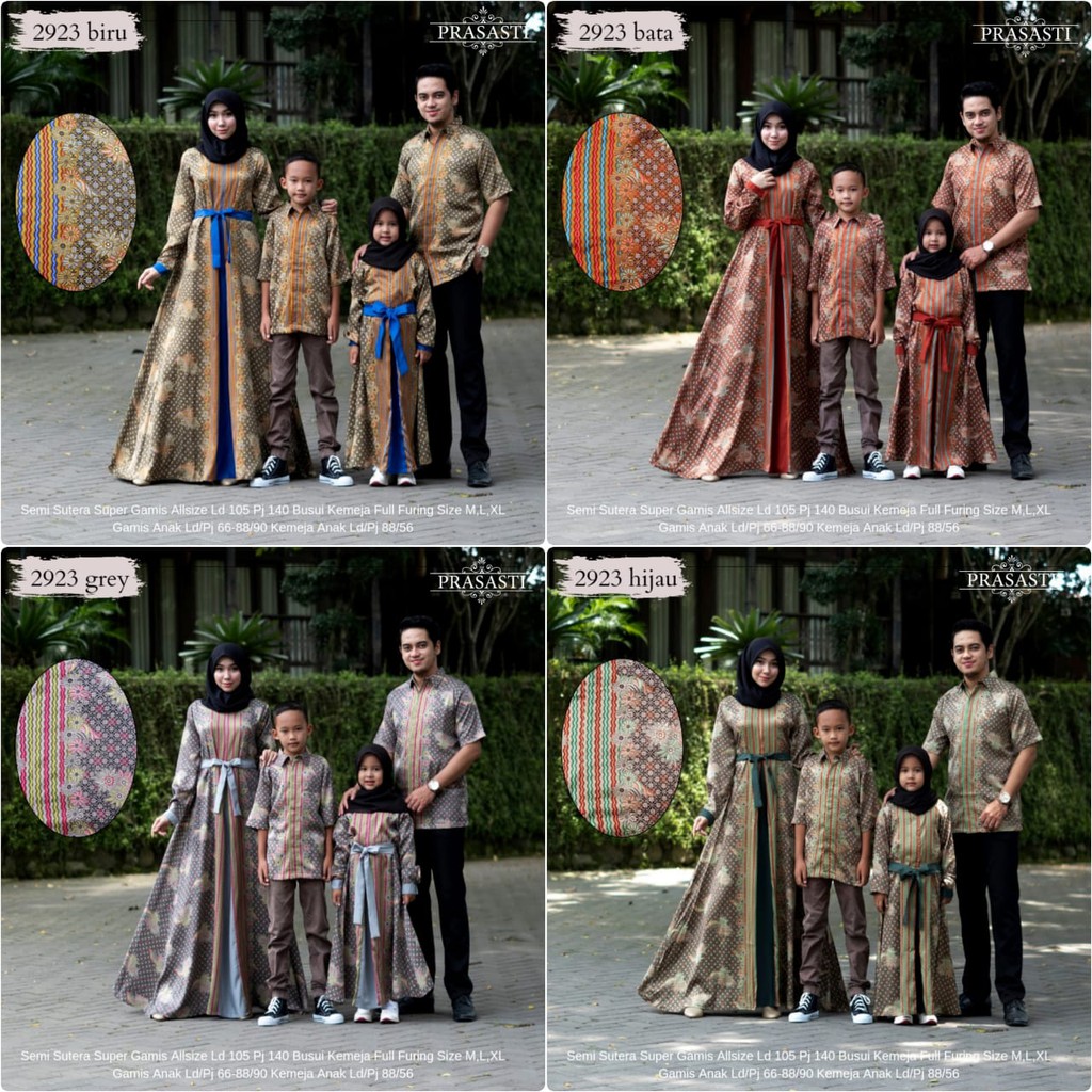 Zola_Batik Batik Couple Sarimbit Keluarga Semi Sutra Premium 2923