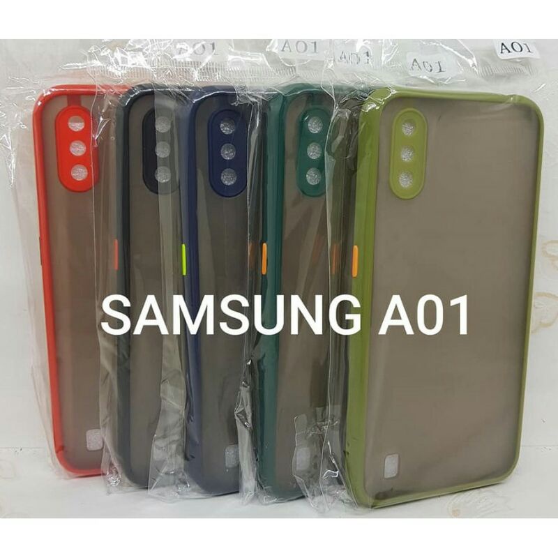 SLIKON HP /CASE ORI ADA PELINDUNG CAMERA SAMSUNG A01
