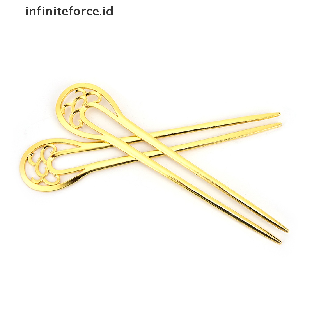 Infiniteforce.id Tusuk Konde Bentuk U Bahan Metal Gaya Retro Untuk Wanita