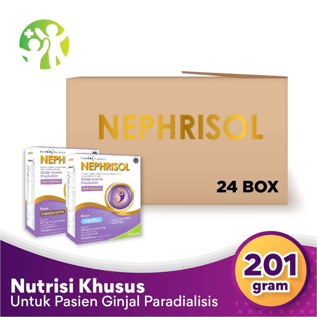 

Bundle 24 Box Nephrisol - Nutrisi Rendah Protein Pasien Gagal Ginjal