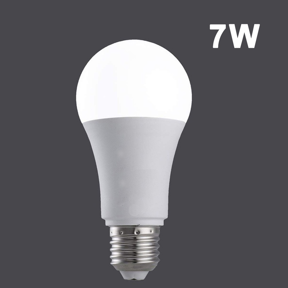 1pc Lampu Bohlam Led E27 Warna Putih Dengan Sensor Otomatis