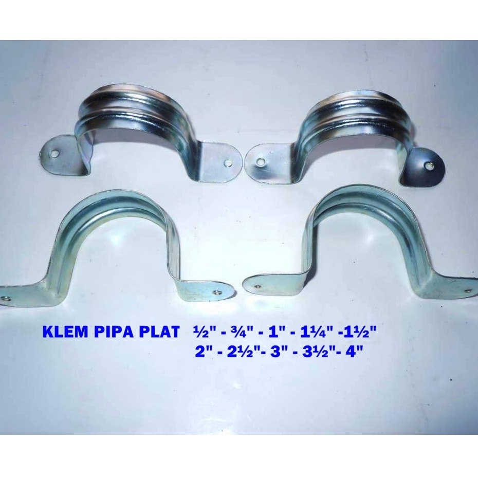 KLEM PIPA PLAT TERSEDIA BANYAK UKURAN/ KLEM PIPA PLAT/ PIPE CLAMP/Pipe clamp/Klem Pipa Plat / Clamp Pipa Pipe Paralon Besi / Klem Omega Galvanis/KLEM PIPA PARALON BERKUALITAS