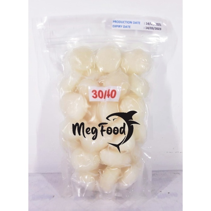 

Scallop Daging Kerang Srimping Ukuran 30/40 - 500 gram