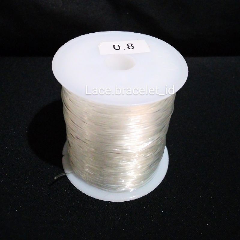 

tali elastis 0.6mm kenur elatis 0.8mm 70 meter benang elastis