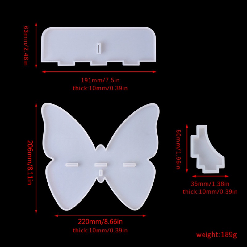 Siy Cetakan Epoxy Resin Bentuk Kupu-Kupu Bahan Silikon Untuk Membuat Perhiasan
