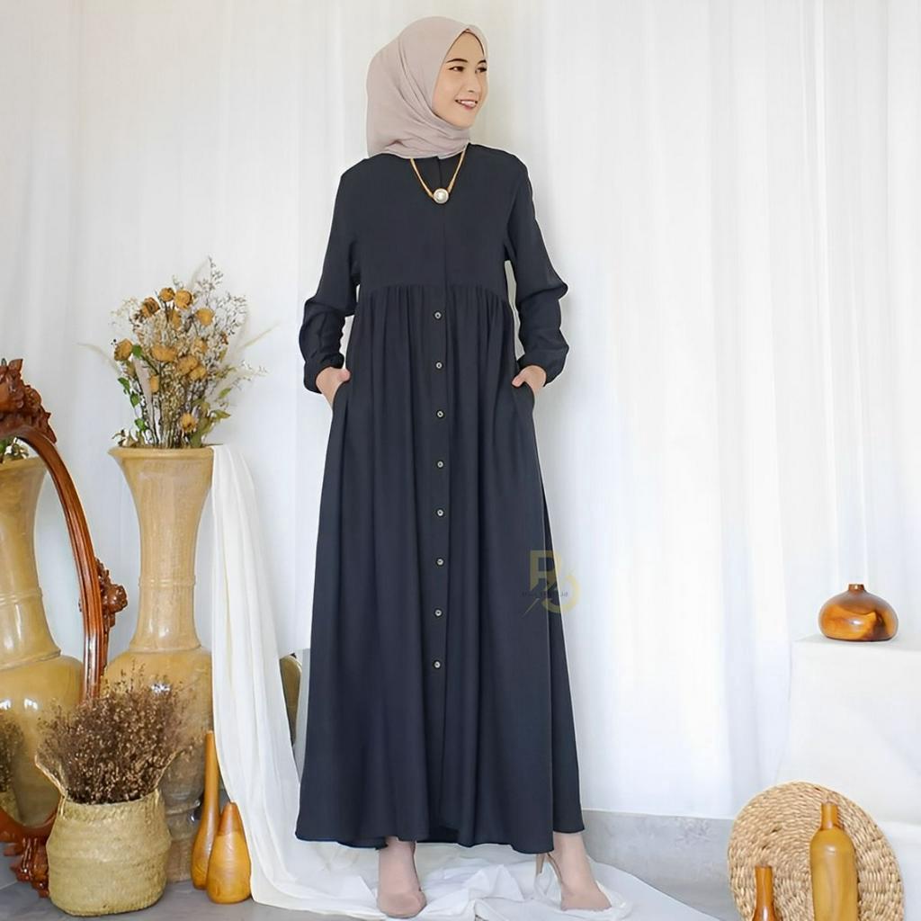 Marwah Dress Gamis Putih Wanita Kekinian / Gamis Terbaru 2023 Lebaran Wanita / Gamis Remaja / Dress Lebaran / Gamis Putih Jumbo