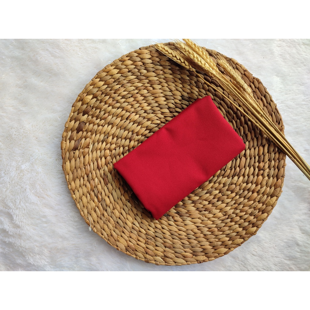 PART 3 : PASMINA DIAMON 175x75 PASHMINA DIAMOND GEORGETTE-MERAH HATI