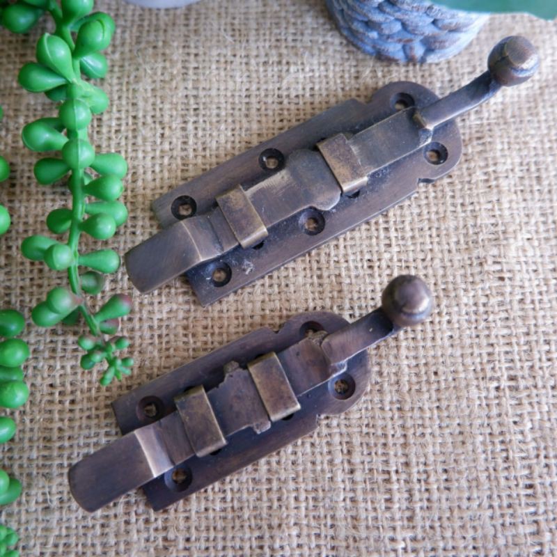 Kunci slot pintu jendela minimalis grendel slot pintu rumah kuningan antik