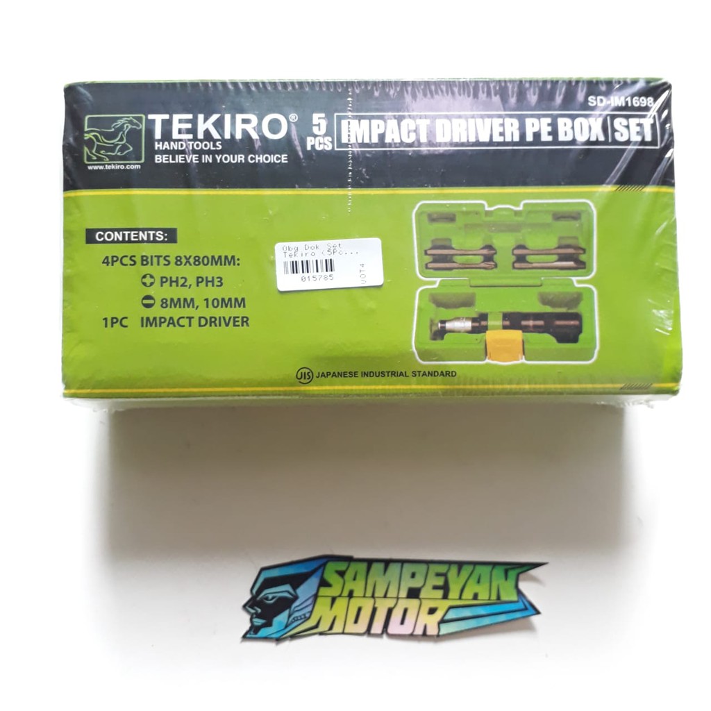 Obeng Dok Ketok Mekanik Impact Driver Set 5 Pcs Original Tekiro
