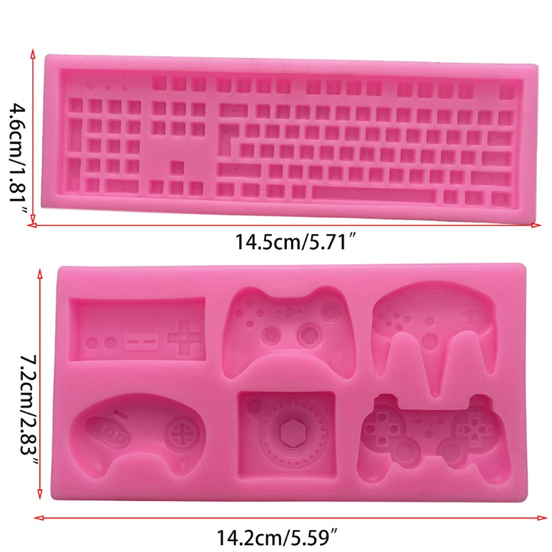 Siy Cetakan Resin Epoksi Bentuk Keyboard Komputer Bahan Silikon Untuk Kerajinan Tangan Diy