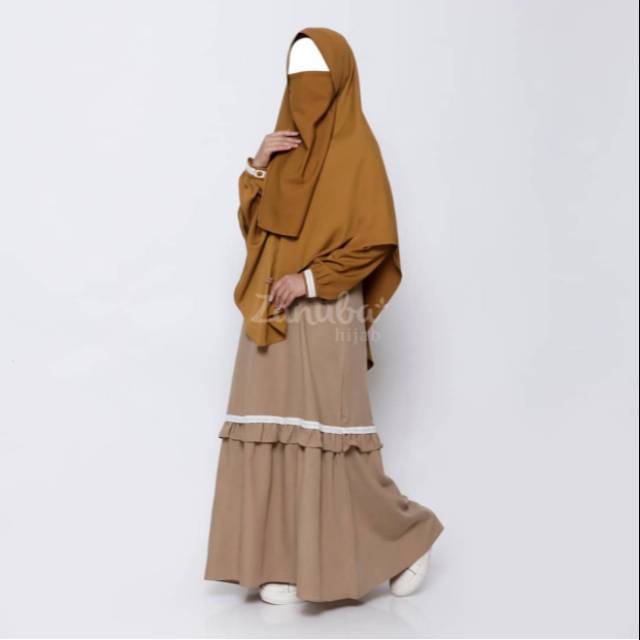 Gamis set renda zanuba hijab