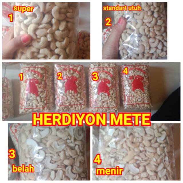 

Kacang mete 1kg mentah asli Wonogiri Herdiyon mete