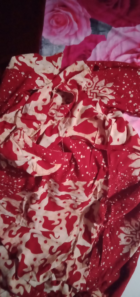 Yuli - Longdrees/sekdres Maura Jumbo Ld 120-130 Cm/pb 125 Cm Batik Cap Pekalongan