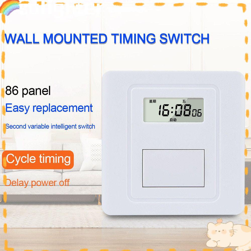 Solighter Saklar Timer Digital Otomatis Warna Putih