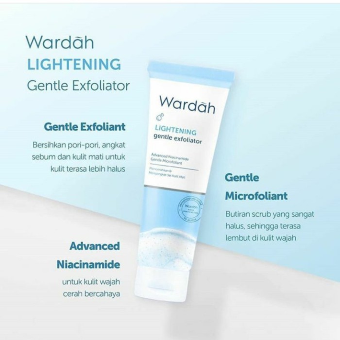 Wardah lightening gentle exfoliator 50ml