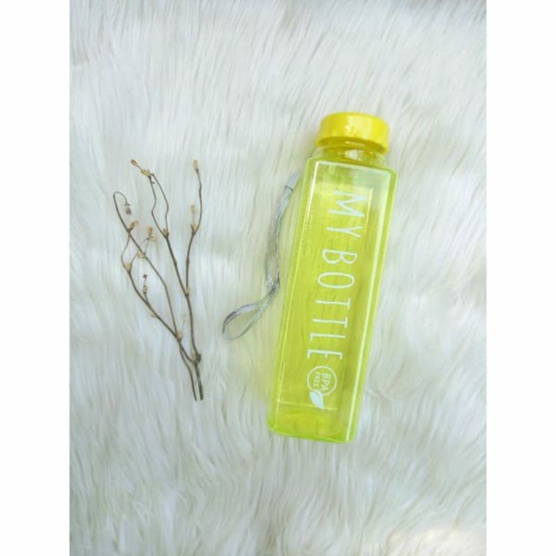 B ( B085 ) MY BOTTLE KOTAK TUTUP BULAT / BOTOL MINUM / KWALITAS TERBAIK /  TAHAN PECAH / HARGA GROSIR