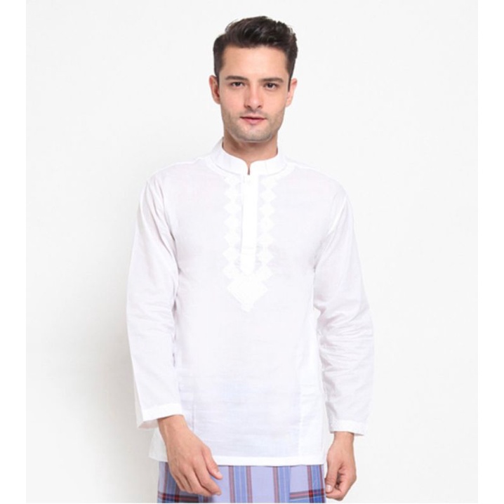 Baju Koko Casual Gajah Duduk Long Sleeve