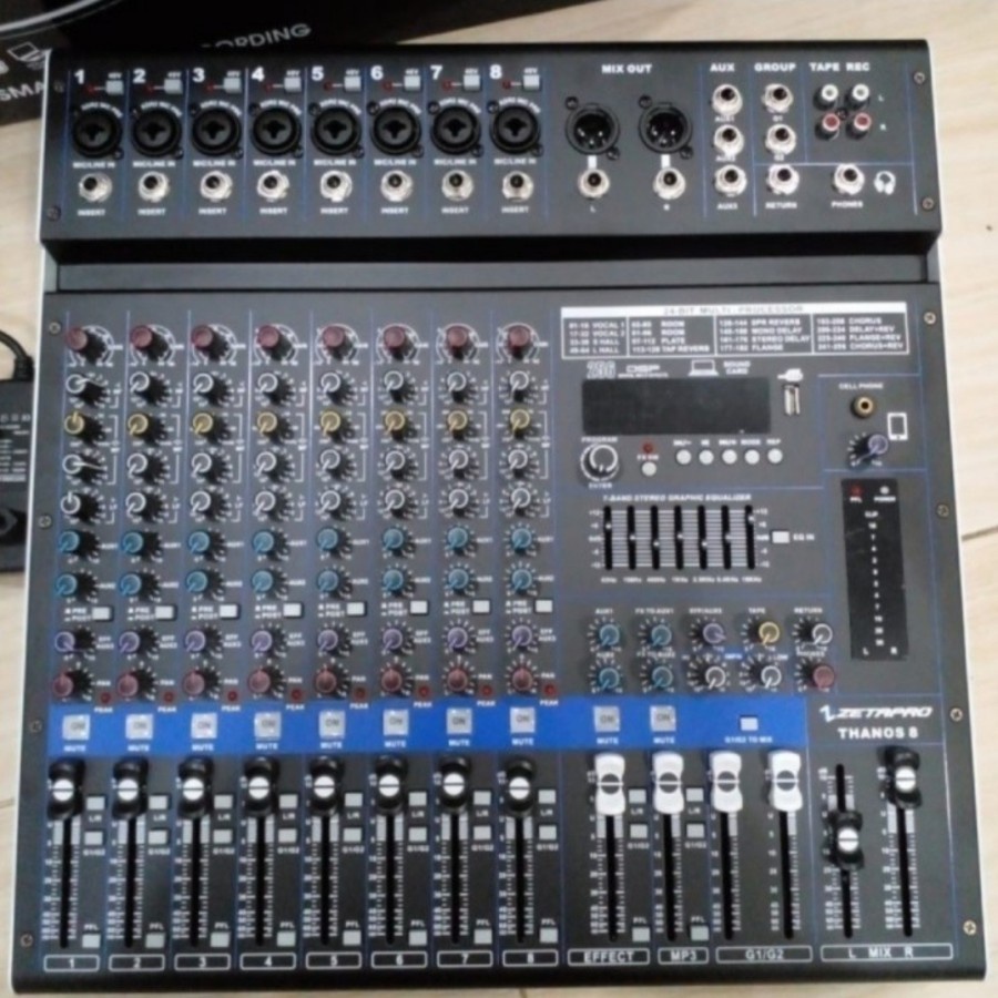 Mixer audio zetapro 8 channel thanos8 original thanos 8