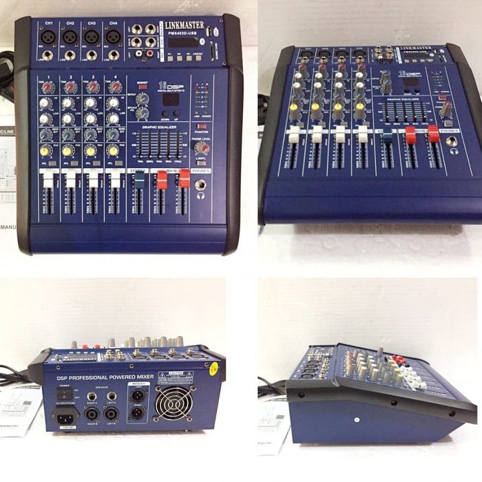 POWER MIXER PMX 402 USB LINKMASTER