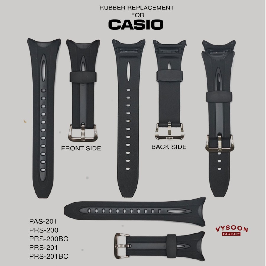 Strap Tali Karet Casio Original Pengganti PAS-201 PAS201 PAS 201