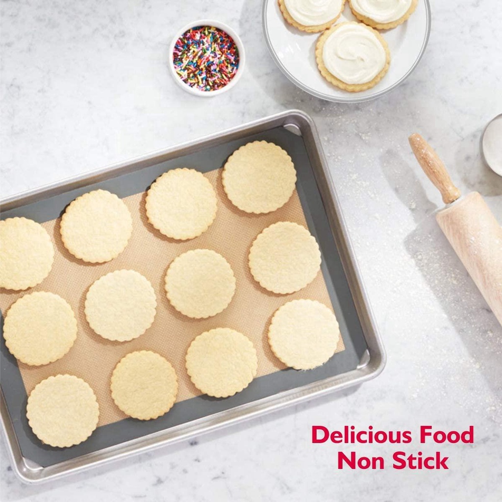 [Elegan] Baking Mat Kitchen/Keset Dapur/Alas Kue|Loyang Kue Kering Rumahan Silikon Oven Non Stick