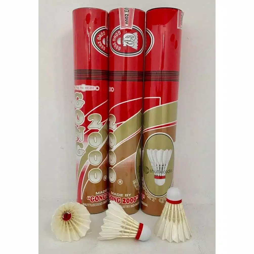 SHUTTLECOCK BADMINTON-COCK BADMINTON GONG 2000 MERAH ORIGINAL