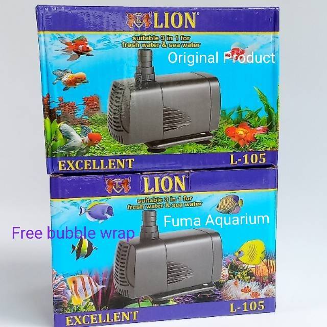 LION 105 L-105 Pompa Celup - Filter Kolam Ikan Koi - Aquarium Hidroponik Low Watt Submersible Pump Power Head