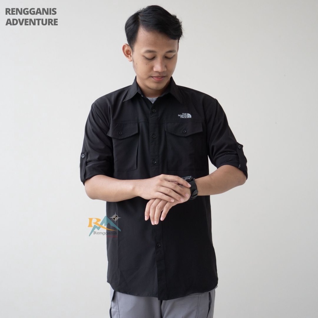 (PROMO DISKON) BAJU LAPANGAN KEMEJA LENGAN PANJANG KEMEJA OUTDOOR LOKAL GUNUNG FORMAL