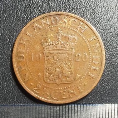 #98-BB. UANG KUNO / KOIN KUNO / BENGGOL 2.5 CENT TAHUN 1920